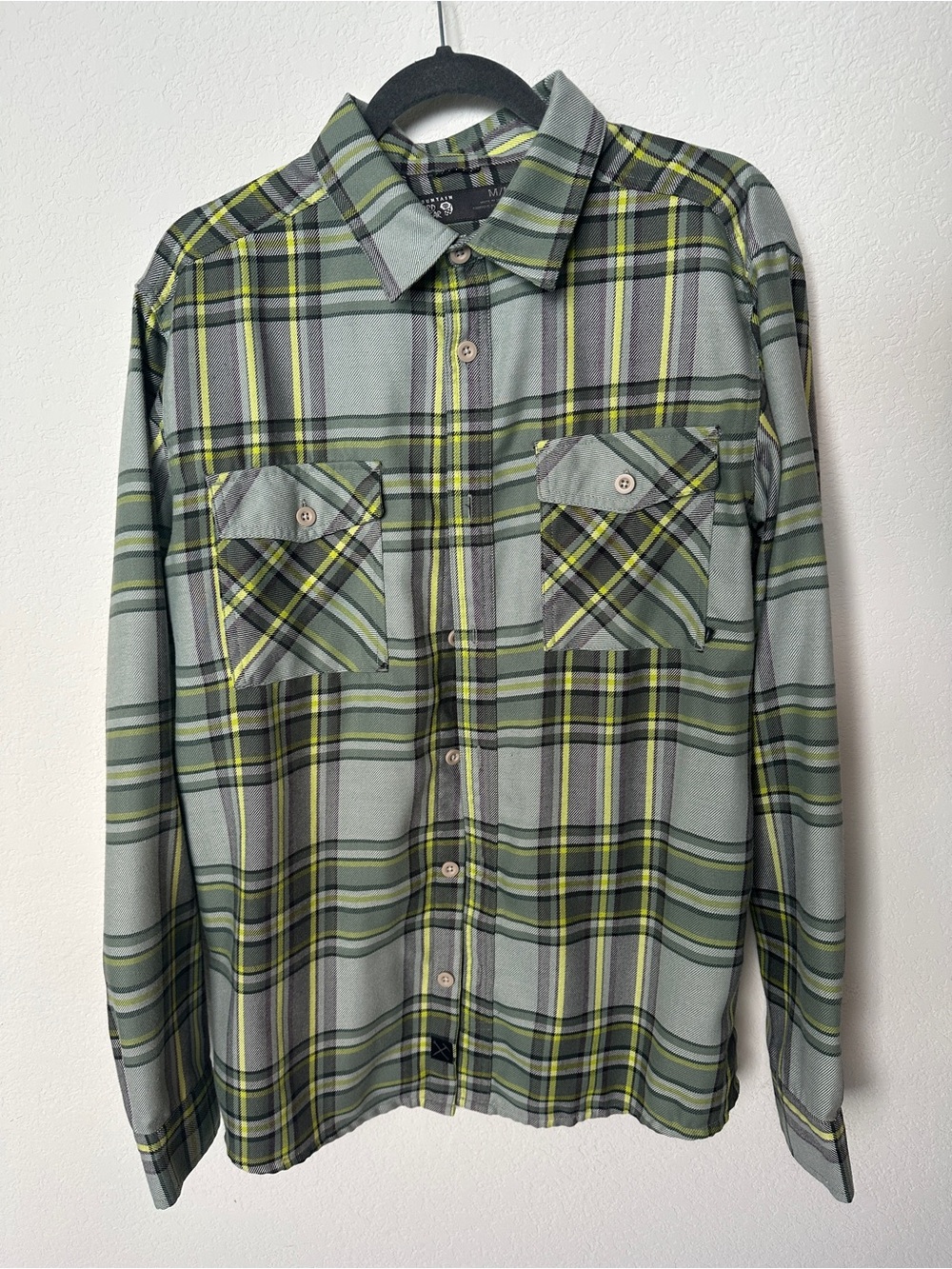 Mountain Hardware Green Plaid Button-Up